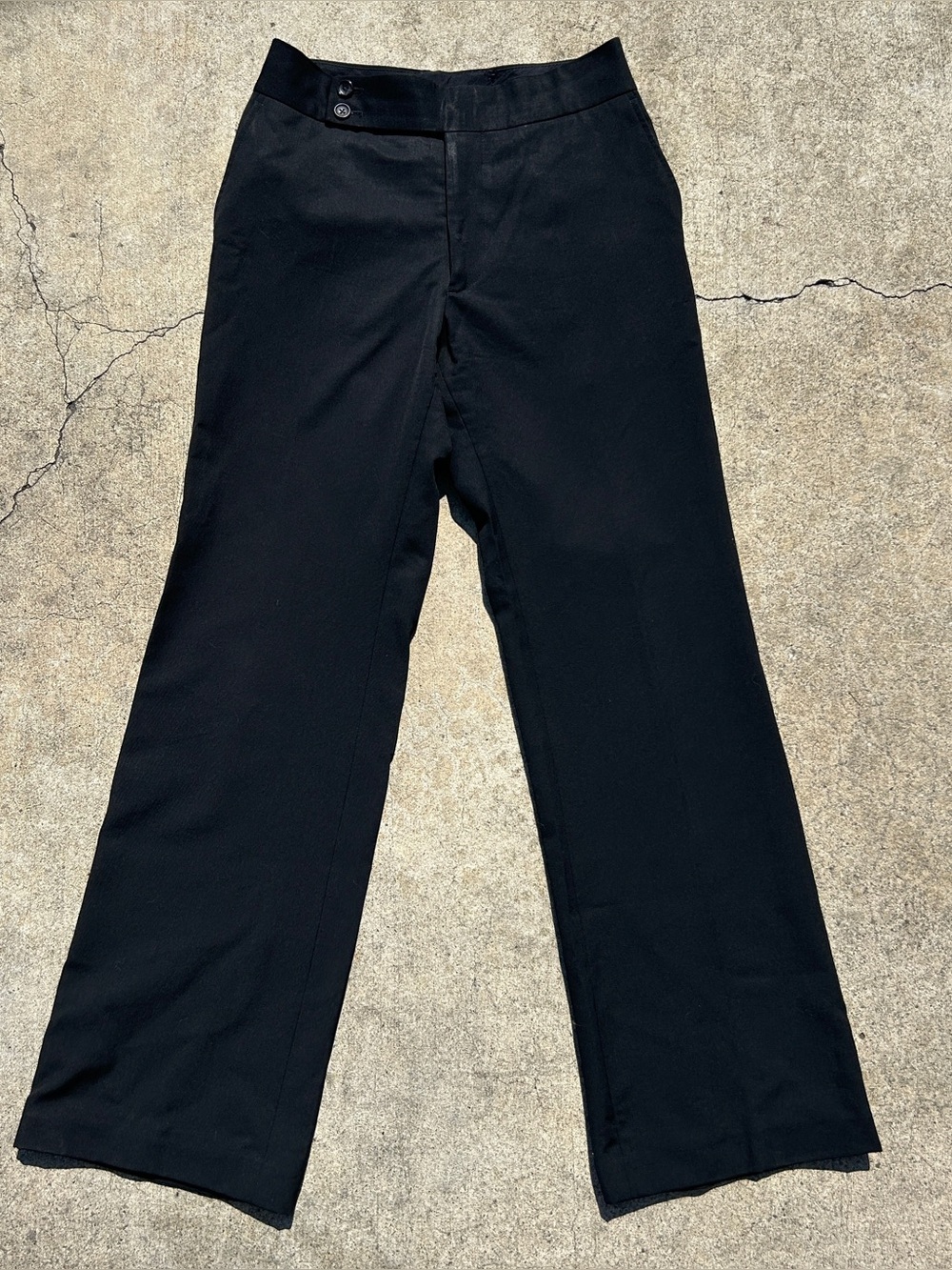 Comme des Garcons Black Wide-Leg Trousers